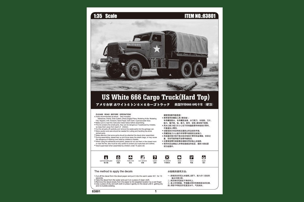 Hobby Boss 83801 US Blanc 666 Cargo Hard Top (1/35) – Bild 2
