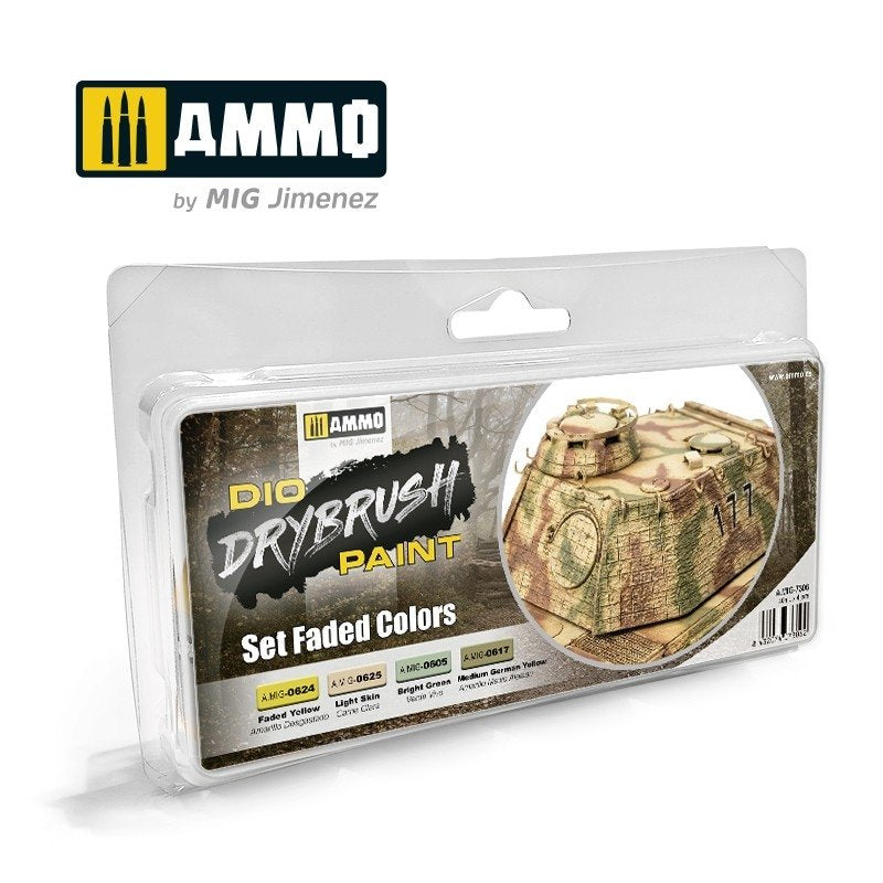 Munitions pour Mig 7306 DRYBRUSH Set Couleurs Délavées 4x40ml