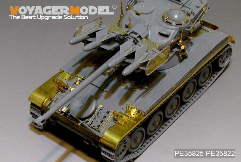 Maquette Voyager PE35825 AMX-13/75 français moderne avec missile antichar SS-11 (réservoir léger, lance-fumigènes et embase d&amp;#39;antenne inclus) pour TAKOM 2038 au 1/35 – image 9