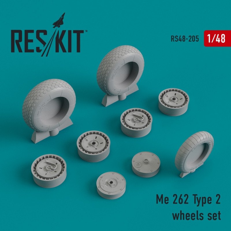 RESKIT RS48-0205 Me.262 Type 2 jeu de roues 1/48