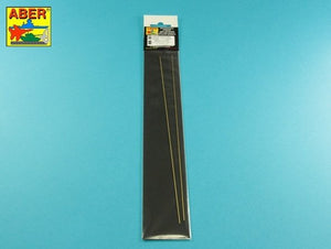 Tiges hexagonales en laiton Aber HR-10, longueur 1,0 mm, 245 mm x 2 pièces. – imagen 2