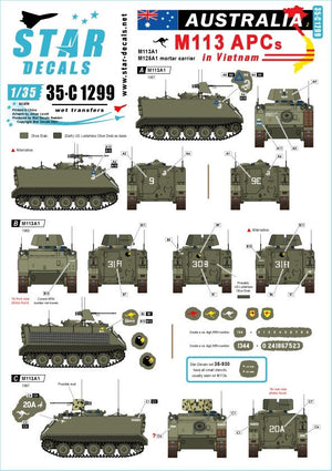 Star Decals 35-C1299 Australie au Vietnam 2 1/35