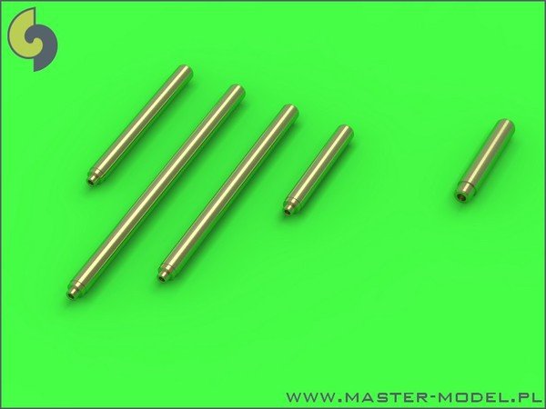 Master AM-72-095 P-38 Lightning - ensemble d'armes de type tardif (mitrailleuses Browning de calibre .50 avec radiateur caréné, embout de canon de 20 mm)
