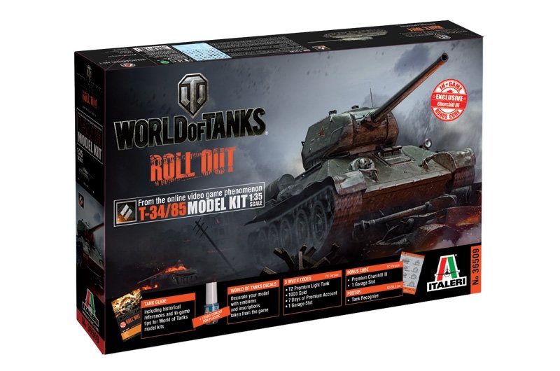 Italeri 36509 World of Tanks - T-34/85
