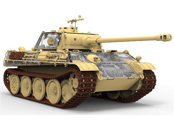 Maquette Rye Field 5016 Panther Ausf.G Début/Fin avec intérieur complet 1/35 – image 3