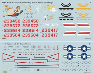 Great Wall Hobby S4815 P-61B Noseart &amp;amp; Weapons 1/48 – image 3