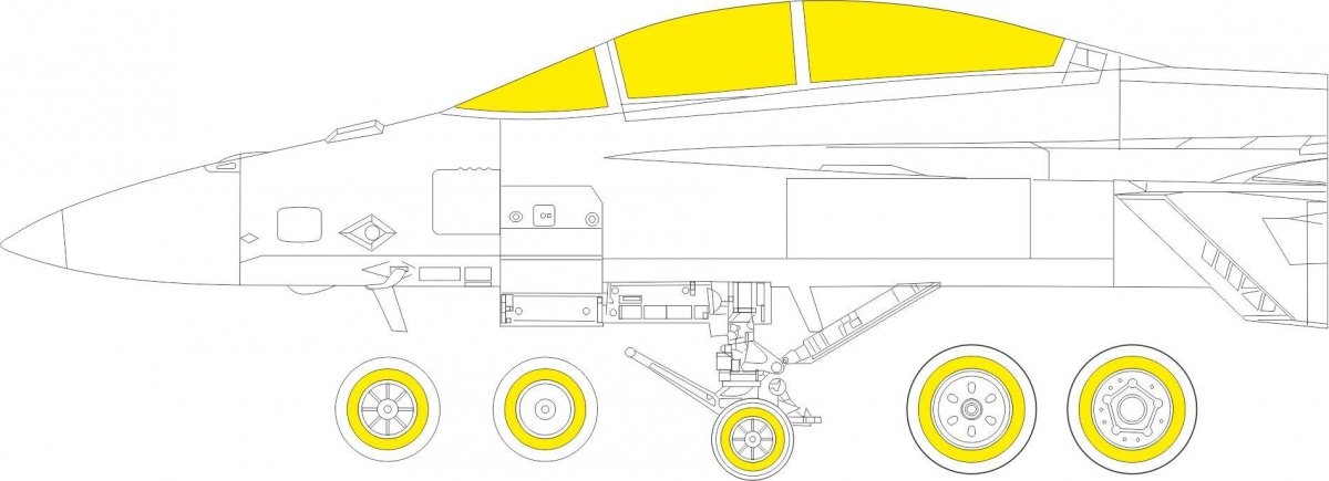 Eduard EX841 F/ A-18F TFace pour maquettes Meng au 1/48