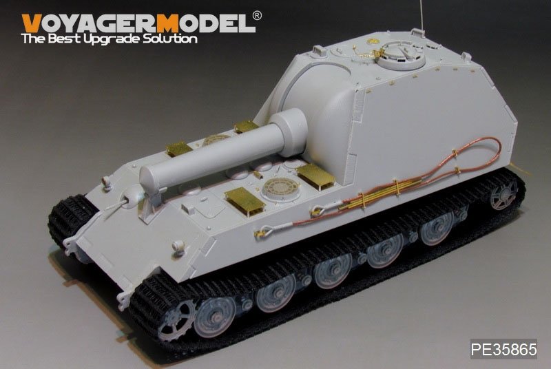 Mortier automoteur lourd allemand BAR 305 mm de la Seconde Guerre mondiale, modèle Voyager PE35865, pour maquette TRUMPETRER au 1/35 – imagen 4