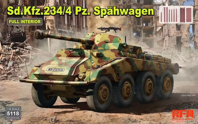 Boîte de rangement Voyager Model PE351302 pour Sd.Kfz 234 allemand de la Seconde Guerre mondiale, version tardive, pour RFM 5110 au 1/35 – image 6
