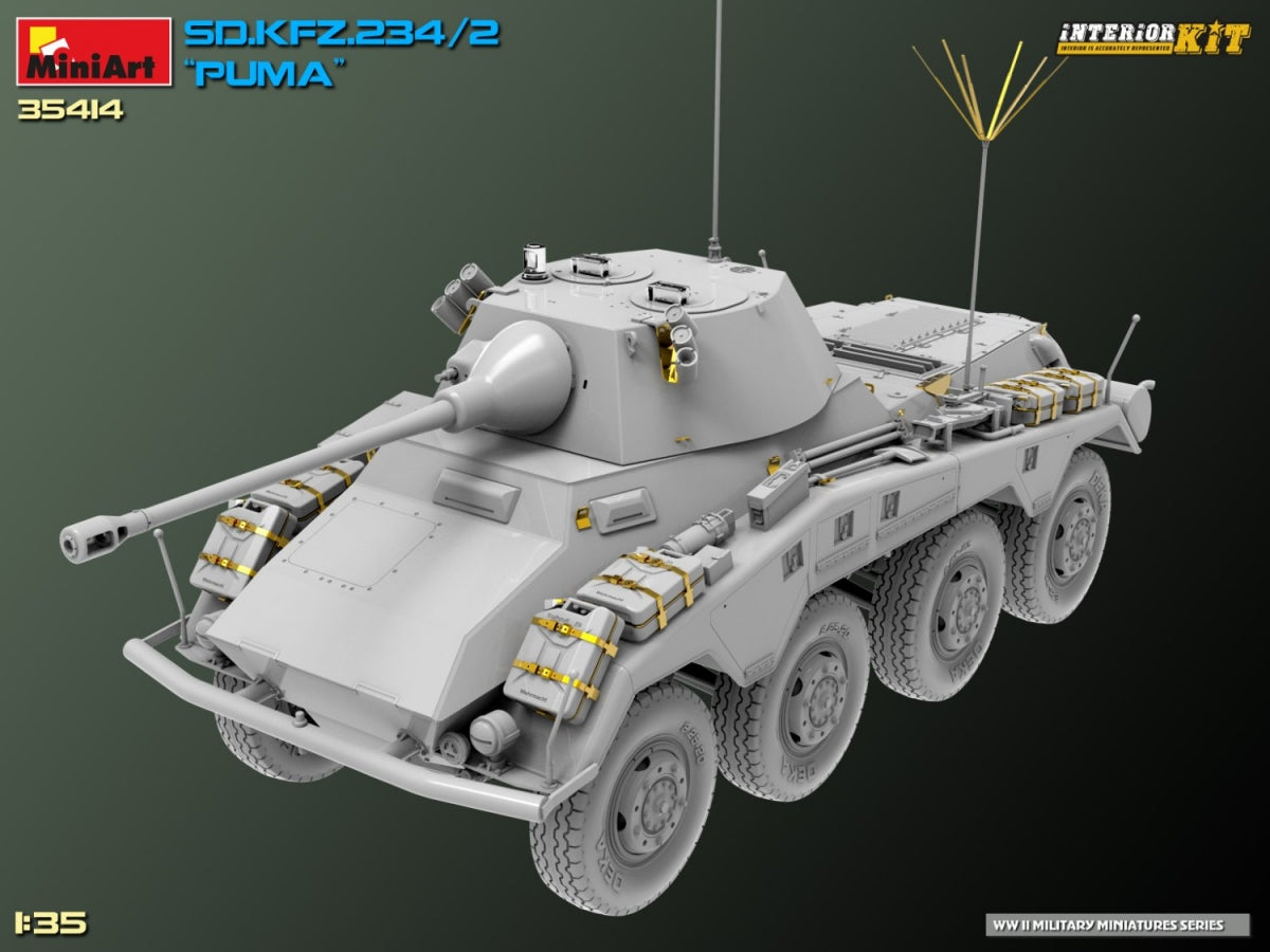 MiniArt 35414 Sd.Kfz. 234/2 PUMA. KIT INTÉRIEUR 1/35  – immagine 3