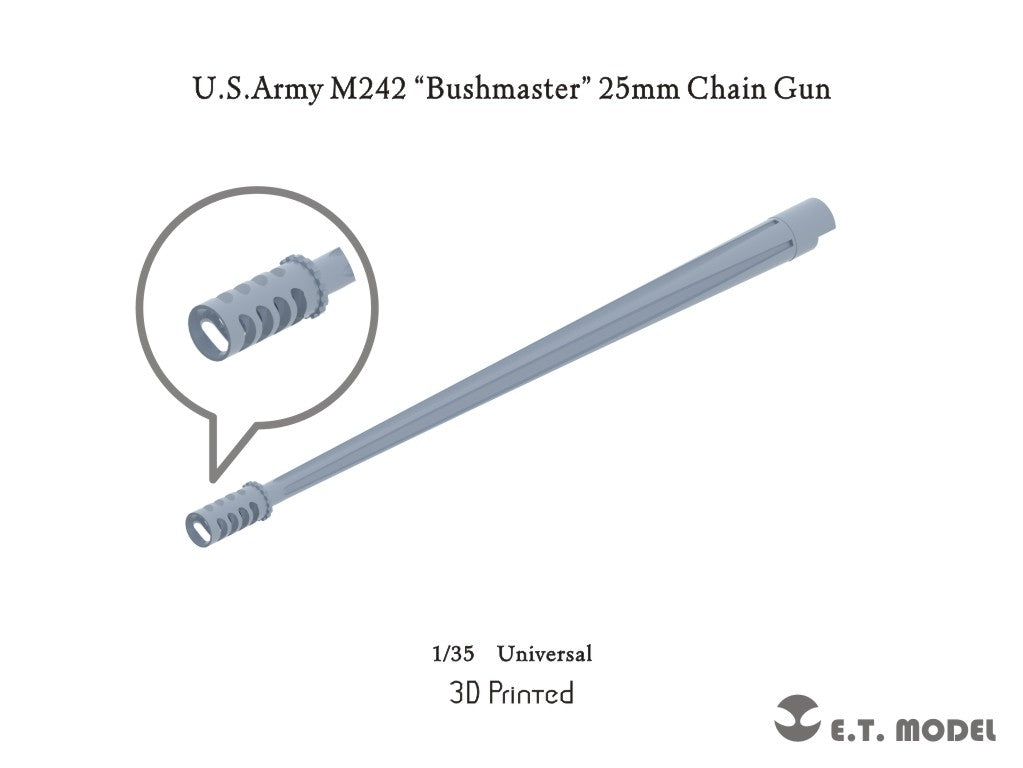 Maquette ET P35-332 Fusil-mitrailleur M242 Bushmaster 25 mm de l'armée américaine, échelle 1/35