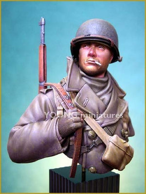 Young Miniatures YM1812 Soldat américain Ardennes 1944 1/10