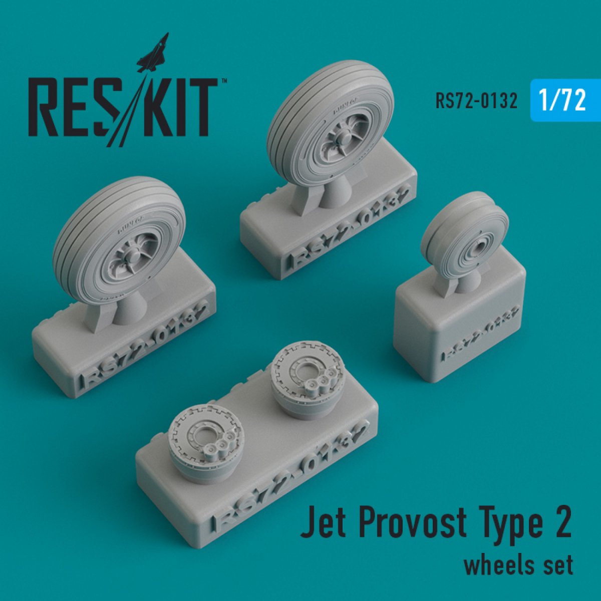 RESKIT RS72-0132 JET PROVOST TYPE 2 JEU DE ROUES (LESTÉ) 1/72