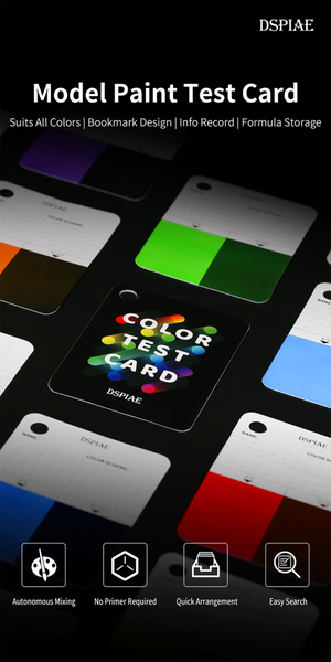 Outil porte-clés modèle de carte de test de couleur DSPIAE CC-01 – immagine 6