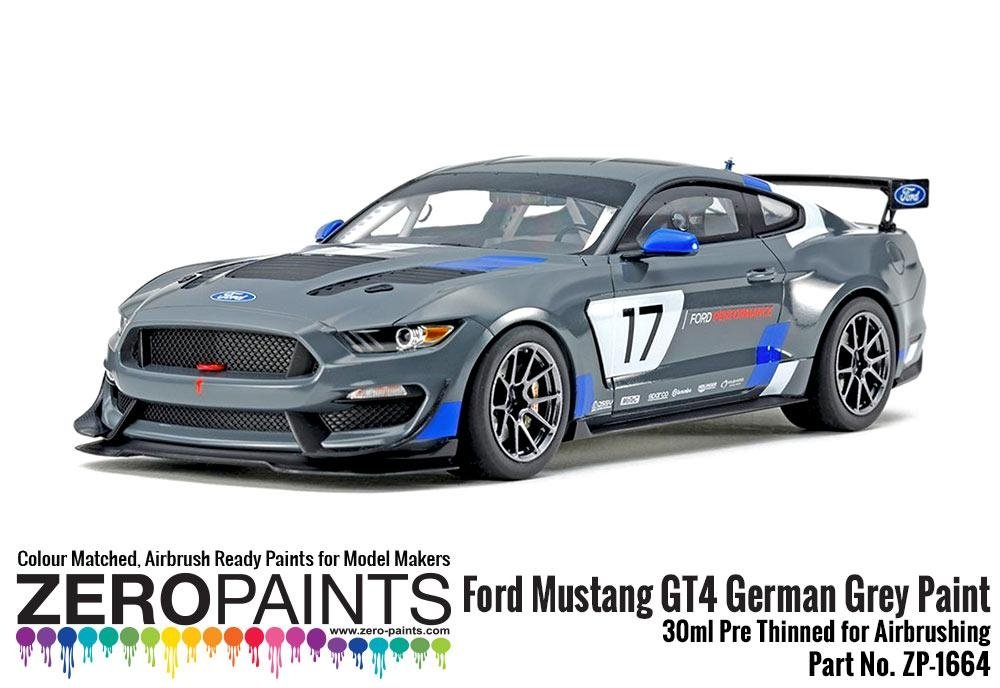 Peinture Zero Paints 1664 Ford Mustang GT4 Gris Allemand 30 ml – image 2