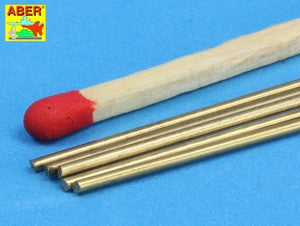 Tiges rondes en laiton Aber BR10 Ø 1,0 mm longueur 245 mm x 5 pièces. – Bild 3