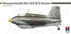 Hobby 2000 72061 Messerschmitt Me 163 B/S Komet (ACADEMY + CARTOGRAF + MASQUES) 1/72