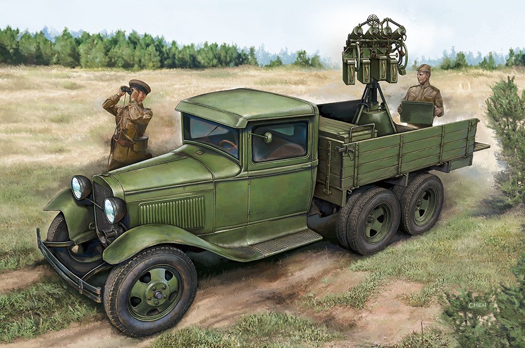 Hobby Boss 84571 GAZ-AAA avec canon antiaérien quadruple Maxim 1/35 