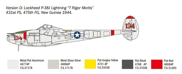 Italeri 1446 P-38J Lightning 1/72 – image 8