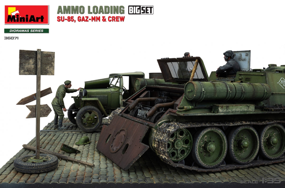 Miniart 36071 CHARGEMENT DE MUNITIONS. SU-85, GAZ-MM et ÉQUIPAGE. GRAND ENSEMBLE 1/35 – image 7