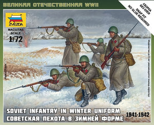 Zvezda 6197 Infanterie Soviétique (uniforme d&amp;#39;hiver, 1941-1942) 1/72