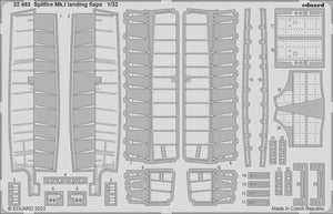 Eduard 32483 Spitfire Mk. et volets d&amp;#39;atterrissage KOTARE 1/32