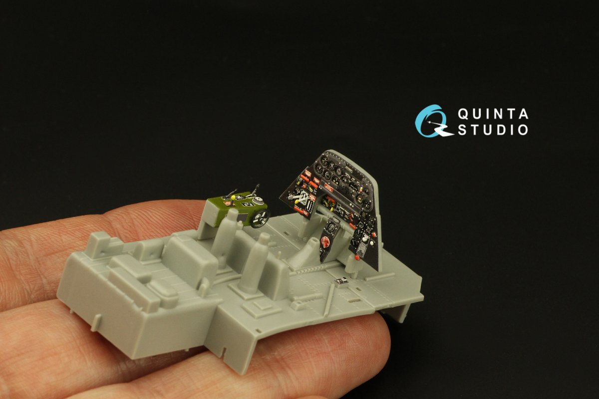 Intérieur imprimé en 3D et coloré sur papier décalcomanie Quinta Studio QD48377 TBM-3 Avenger (Hobby Boss) 1/48 – immagine 12