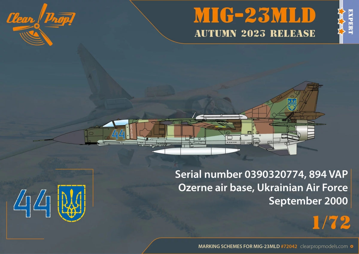 Propulseur transparent ! CP72042 MiG-23MLD Le dernier Flogger ukrainien - KIT EXPERT 1/72 – image 5