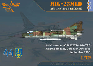 Propulseur transparent ! CP72042 MiG-23MLD Le dernier Flogger ukrainien - KIT EXPERT 1/72 – image 5