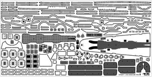 Pontos 37034FN USS BB-63 Missouri 1945 &amp;quot;Advanced&amp;quot; Detail Up Set for Hobbyboss Kit (Teak Tone wooden deck) 1/350 – zdjęcie 30