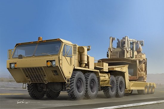 Tracteur Trumpeter 01055 M983A2 HEMTT avec semi-remorque M870A1 (1/35)