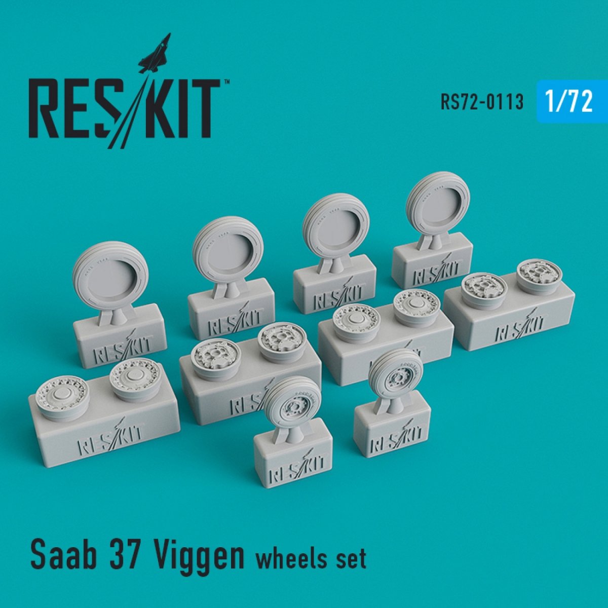 RESKIT RS72-0113 JEU DE ROUES SAAB 37 &amp;quot;VIGGEN&amp;quot; 1/72