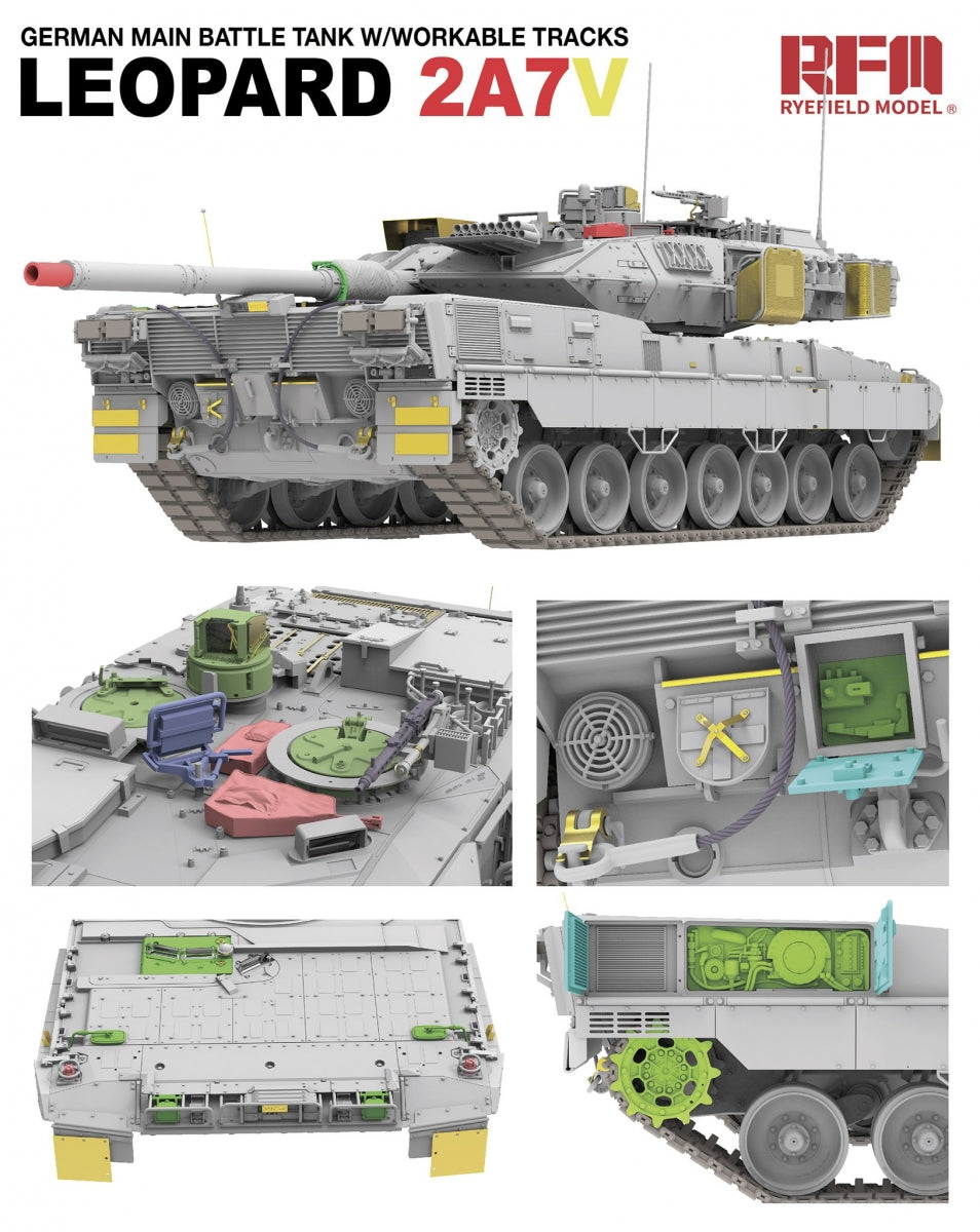 Maquette Rye Field 5109 Leopard 2A7V 1/35 – immagine 3