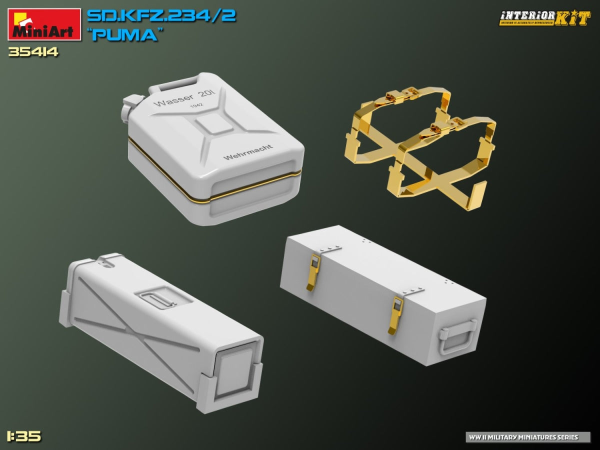 MiniArt 35414 Sd.Kfz. 234/2 PUMA. KIT INTÉRIEUR 1/35  – immagine 29