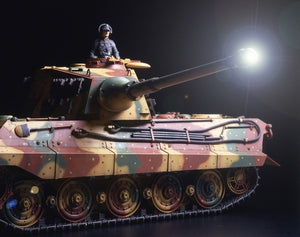 Tamiya 56018 Maquette radiocommandée de char lourd allemand Type VI King Tiger, tourelle de production, kit complet toutes options, échelle 1/16 – immagine 6