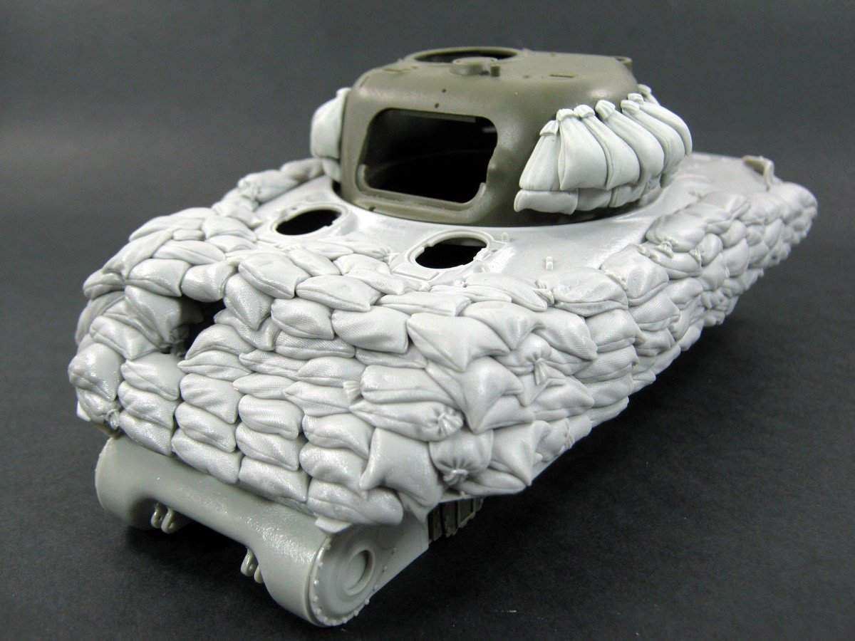 Panzer Art RE35-139 Blindage sable lourd pour char M4A1 (coque initiale) 1/35 – Bild 2