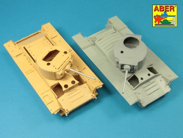 Canon Aber 35L-227 tardif pour Valentine Mk.II à VII ou Matilda Mk.III/IV avec canon de mitrailleuse Besa (1/35) – immagine 6