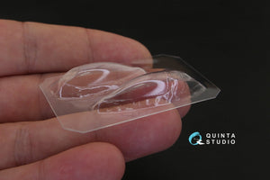 Verrière transparente thermoformée Quinta Studio QC72026 pour MiG-15 (pour maquette Eduard) au 1/72 – image 4