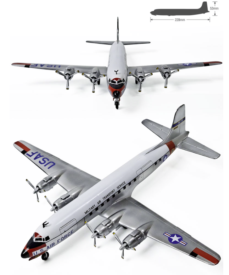 Maquette Academy 12634 USAF C-118 Liftmaster au 1/144 – image 7