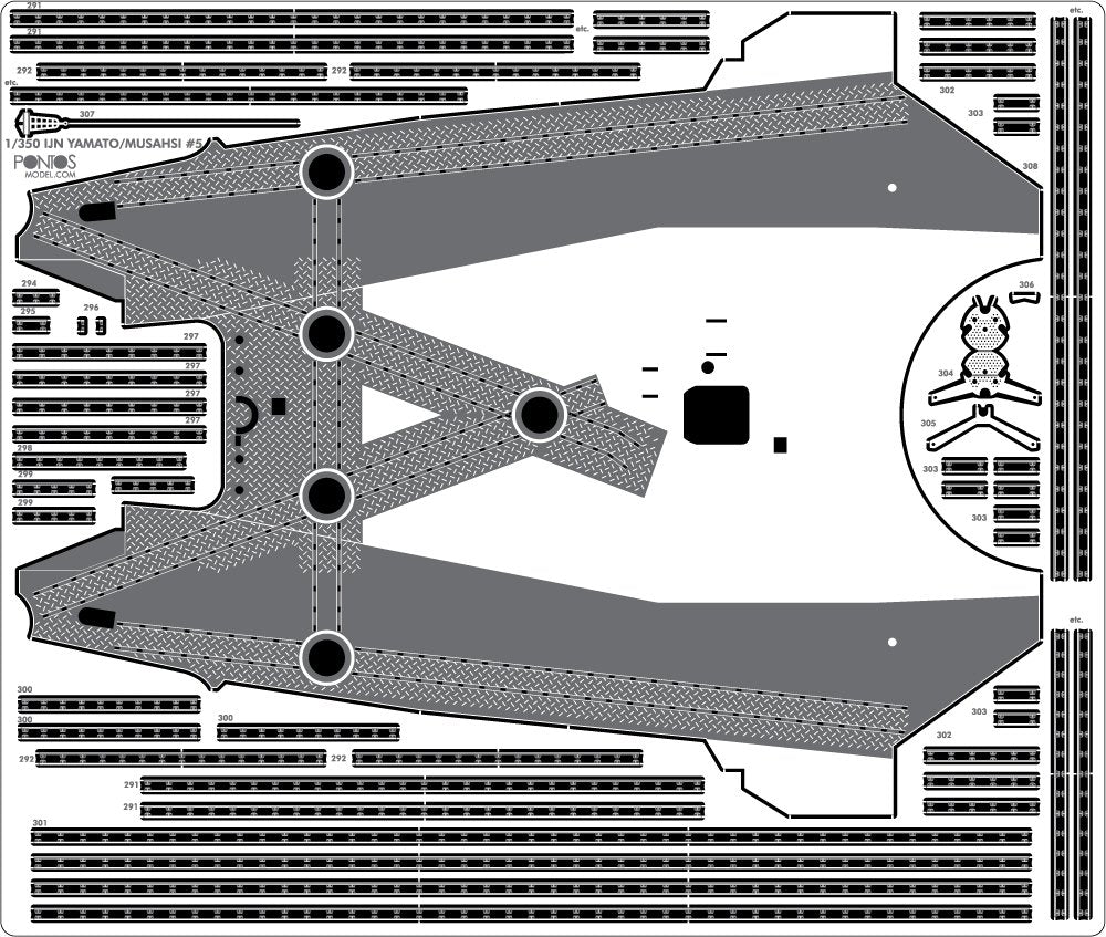 Pontos 37003F1 IJN Yamato Detail Up Set Advanced 1/350 – image 11