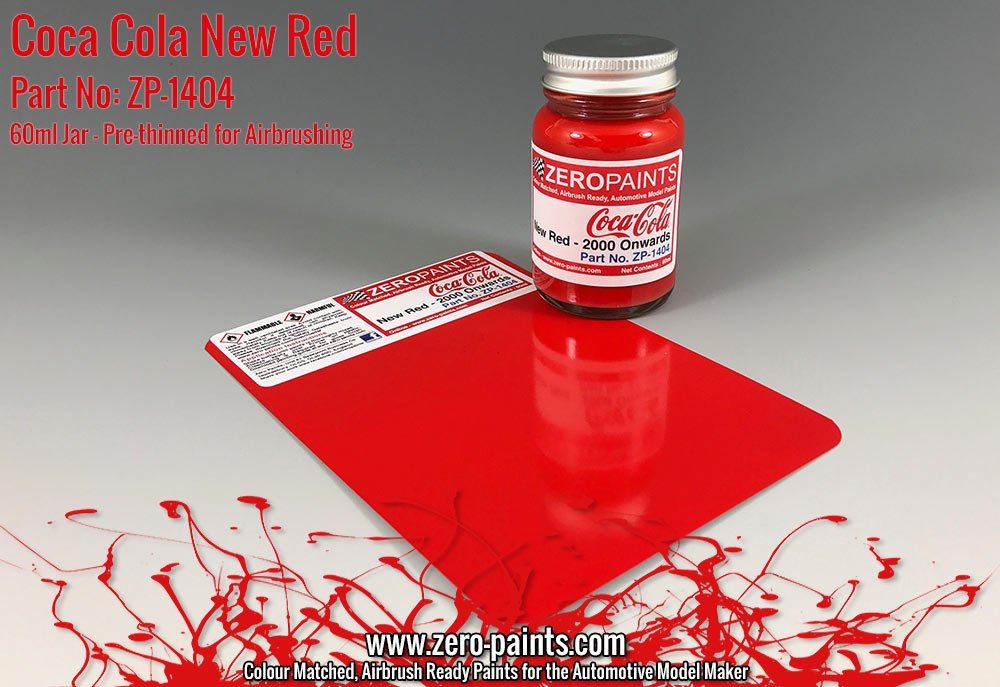 Peinture Zero Paints ZP-1404 Coca-Cola Rouge Nouveau 60 ml