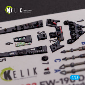Décalcomanies 3D intérieures KELIK K72083 pour maquette IBG Models au 1/72 du Fw 190 D-9 – immagine 4