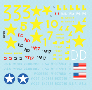 Star Decals 35-C1046 États-Unis en Afrique du Nord 1942-43 #2 1/35 – image 3