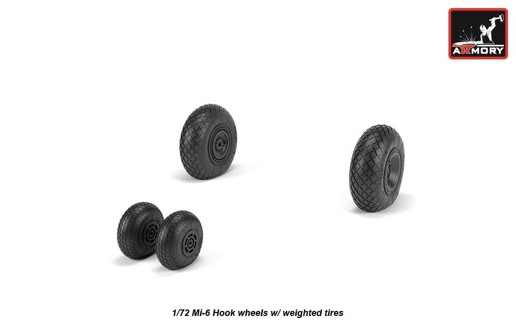 Armory Models AW72058 Mil Mi-6 Roues à crochet avec pneus lestés 1/72 – image 2