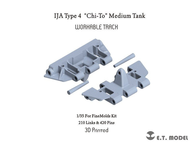 ET Model P35-027 IJA Type 4 « Chi-To » Char moyen Chenilles fonctionnelles (Impression 3D) 1/35