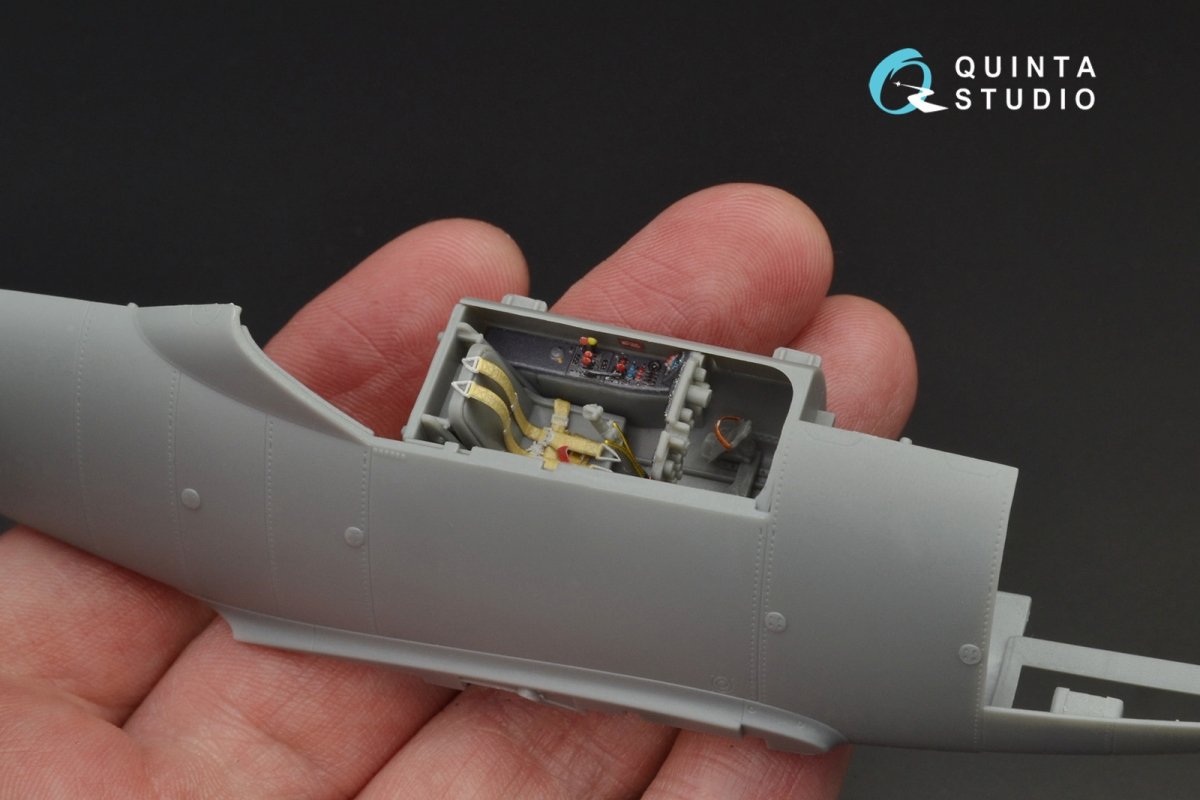 Intérieur imprimé en 3D et coloré sur papier décalcomanie Quinta Studio QD48089 Me-262A (pour kit HobbyBoss) 1/48  – image 7