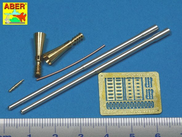 Aber 35L-100 Coffret de canons Rheinmetall Geraet 58 de 5,5 cm pour E-50 Flakpanzer allemand (1/35) – immagine 2