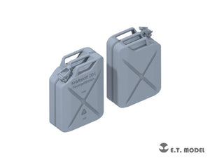 Ensemble de jerricans allemands de 20 L ET Model P35-242 de la Seconde Guerre mondiale (impression 3D) à l&amp;#39;échelle 1/35 – image 3