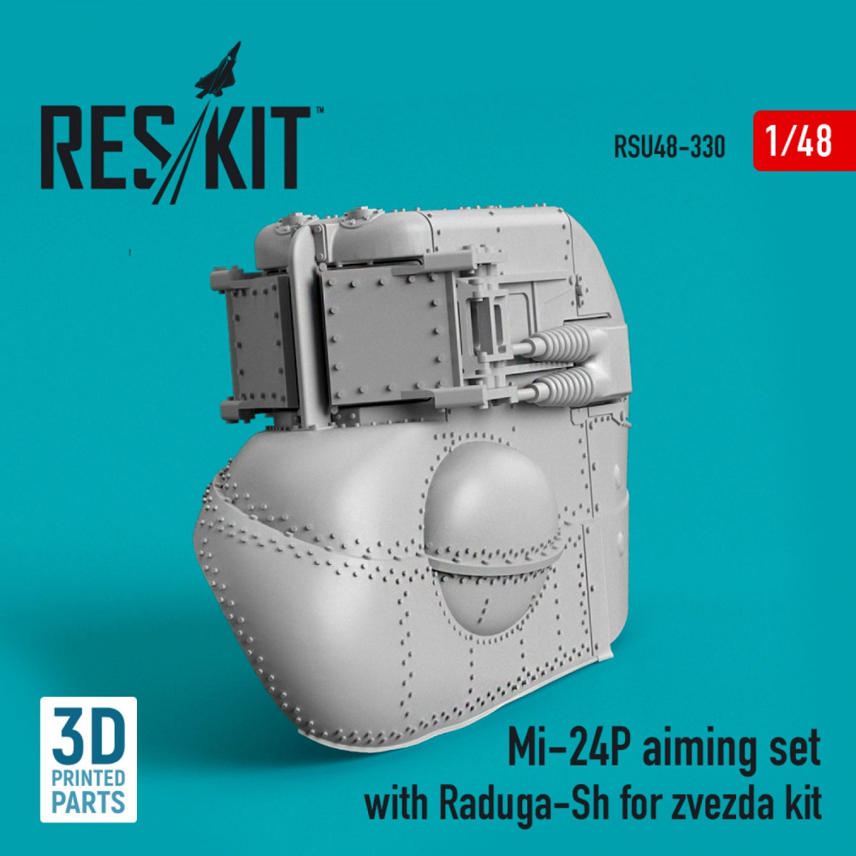 RESKIT RSU48-0330 MI-24P ENSEMBLE DE VISÉE AVEC RADUGA-SH POUR KIT ZVEZDA (IMPRESSION 3D) 1/48 – image 2