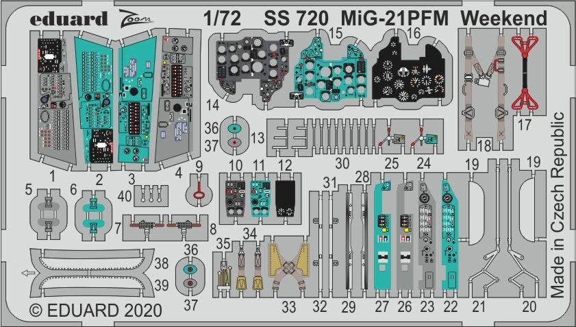 Eduard SS720 MiG-21PFM Week-end 1/72 EDUARD